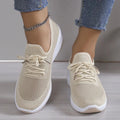 Emma - Sneakersy sznurowane z podeszwą klinową - zdjęcie 4