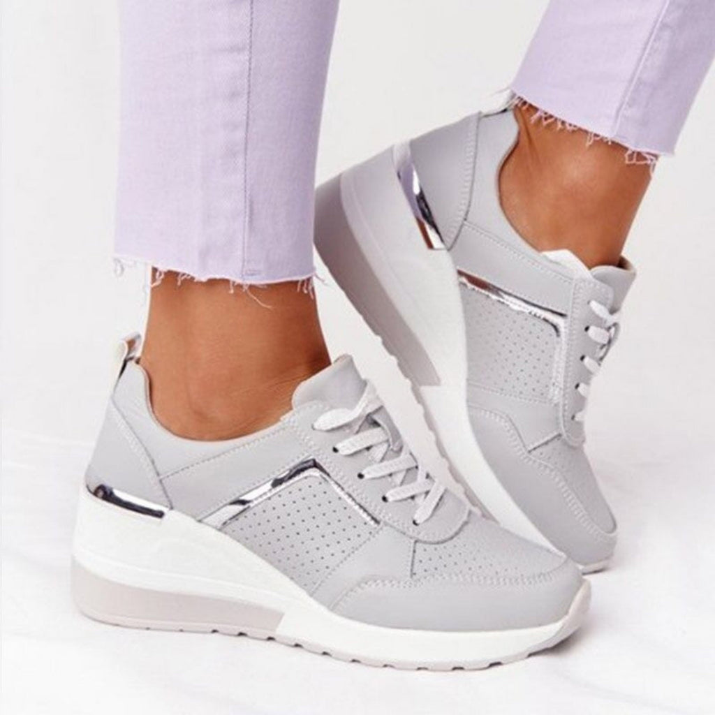 Mia – Stylowe sneakersy na koturnie dla nowoczesnej kobiety - zdjęcie 4